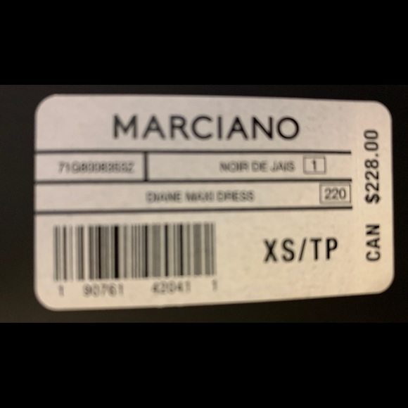 Marciano Black full length evening gown - NEW - Picture 16 of 16